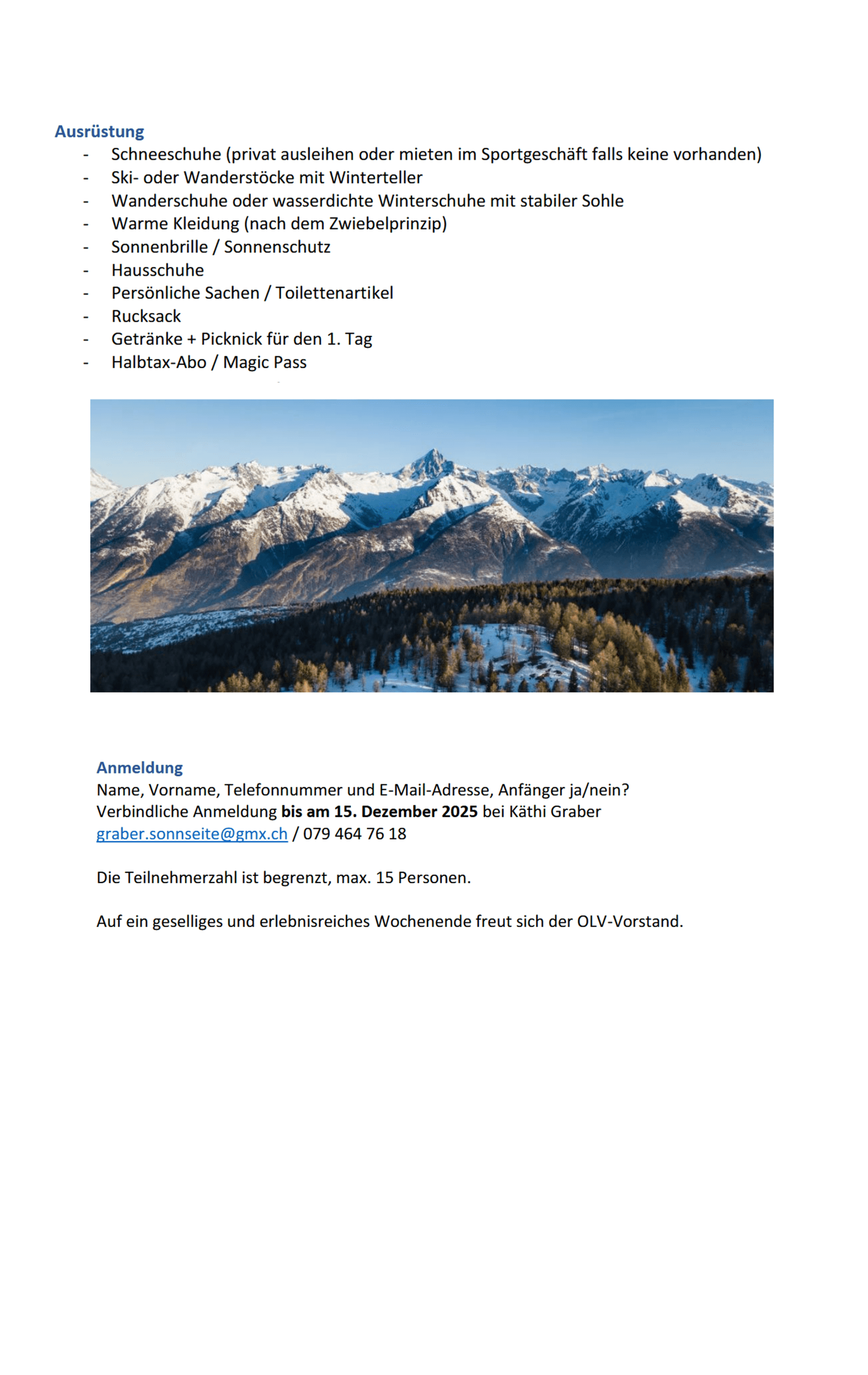 Schneeschuhwanderung 2026 2